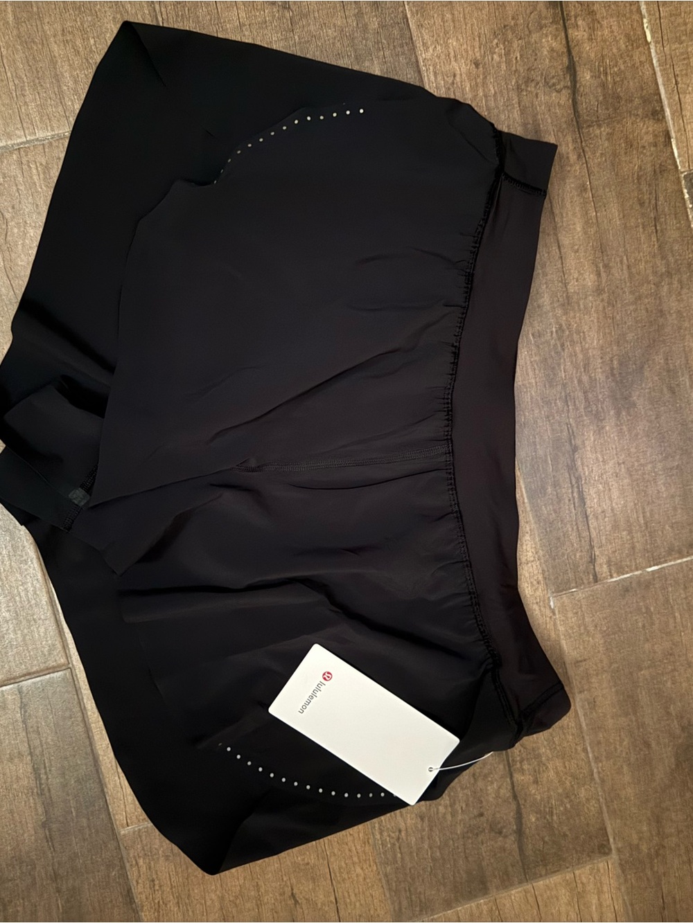 lululemon athletica Black Performance Fast n Free high rise split short 3”